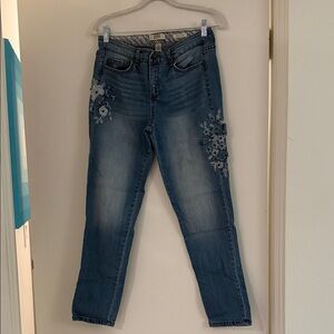 Vintage America blues embroidered Blue Women’s Jeans